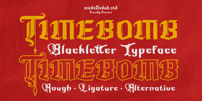 Timebomb Blackletter Font Poster 1