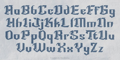 Timebomb Blackletter Font Poster 3