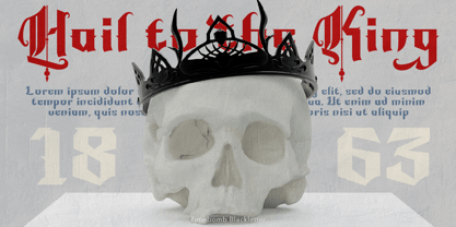 Timebomb Blackletter Font Poster 9