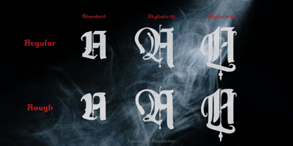 Timebomb Blackletter Font Poster 2