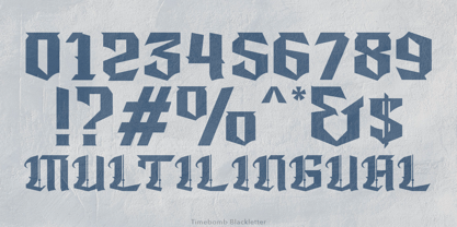 Timebomb Blackletter Font Poster 7