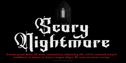 Timebomb Blackletter Font Poster 13