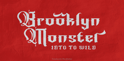 Timebomb Blackletter Font Poster 5