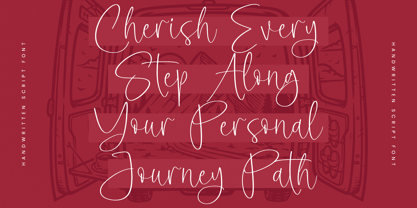 Hanters Maroon Font Poster 3