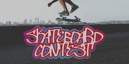 Radies Graffiti Font Poster 3