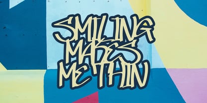 Radies Graffiti Font Poster 2