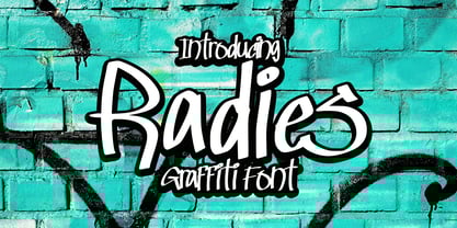 Radies Graffiti Font Poster 1