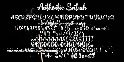 Authentic Satruh Font Poster 5