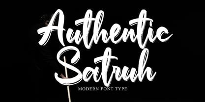 Authentic Satruh Font Poster 1