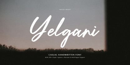 Yelgani Font Poster 1