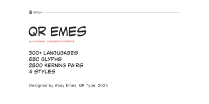 QR Emes Font Poster 8