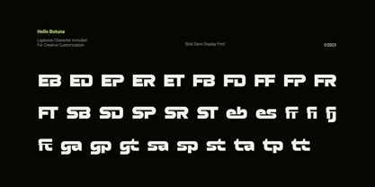 Hello Botuna Font Poster 5