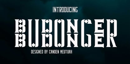 Budonger Font Poster 1
