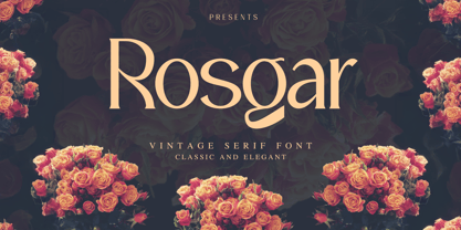 Rosgar Font Poster 1