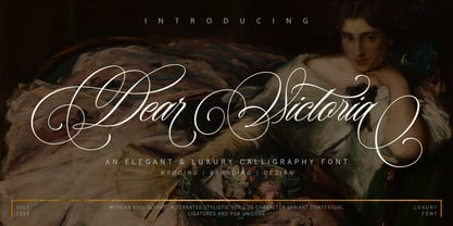 Dear Victoria Font Poster 1