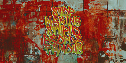 Wofline Graffiti Font Poster 2