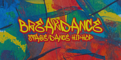 Wofline Graffiti Font Poster 3