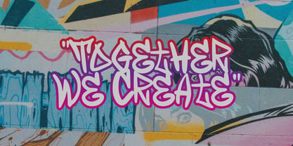 Wofline Graffiti Font Poster 4