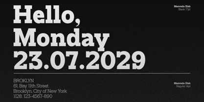 Mesveda Slab Font Poster 11