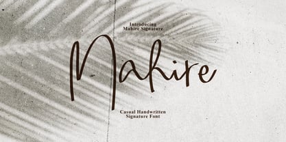 Mahire Signature Font Poster 1
