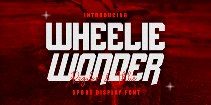 Wheelie Wonder Font Poster 1