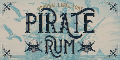 Pirate Rum Font Poster 1
