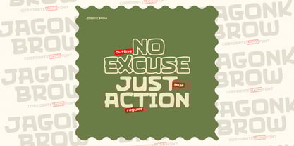 Jagonk Brow Font Poster 2