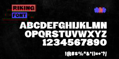 Riking Font Poster 3