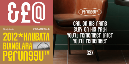 Frigattebold Font Poster 2