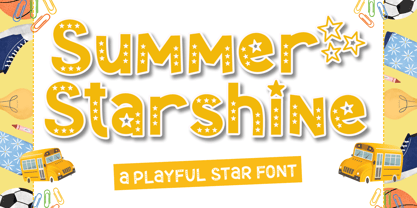Summer Starshine Font Poster 1