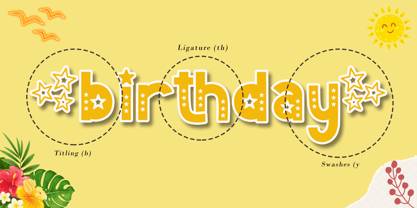 Summer Starshine Font Poster 6