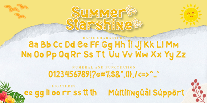 Summer Starshine Font Poster 7