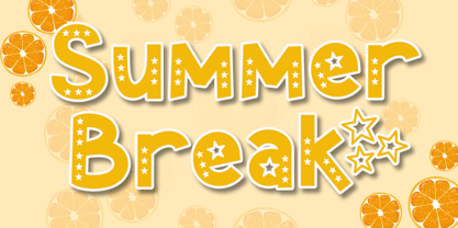 Summer Starshine Font Poster 4