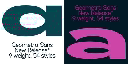 Geometra Sans Font Poster 2