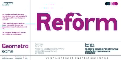 Geometra Sans Font Poster 6