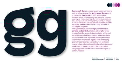 Geometra Sans Font Poster 4