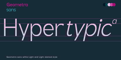 Geometra Sans Font Poster 7