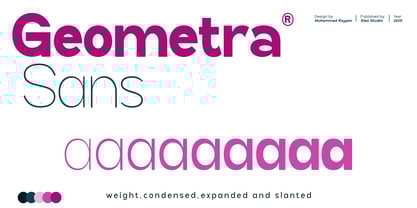 Geometra Sans Font Poster 1