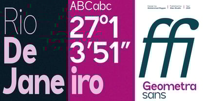 Geometra Sans Font Poster 5