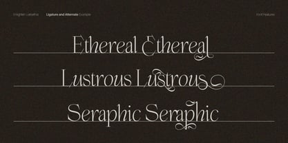 Enlighten Liebethia Pro Font Poster 6