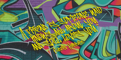Standerik Graffiti Regular Font Poster 8