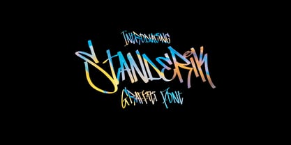 Standerik Graffiti Regular Font Poster 1