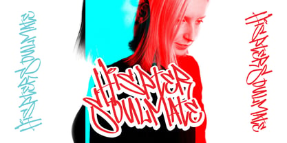 Standerik Graffiti Regular Font Poster 3
