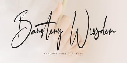 Bansteny Wissdom Font Poster 1