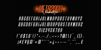 Metazora Font Poster 2