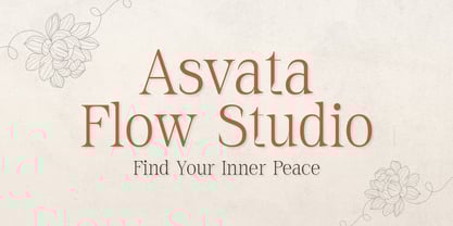 Asvata Font Poster 3