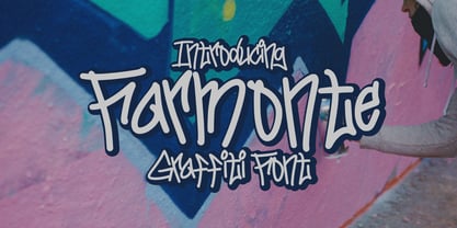 Farmonte Graffiti Font Poster 1