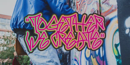 Farmonte Graffiti Font Poster 4