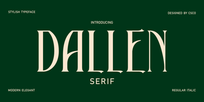 Dallen Font Poster 1