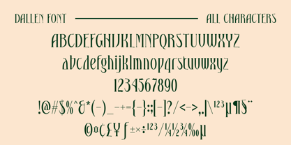 Dallen Font Poster 6